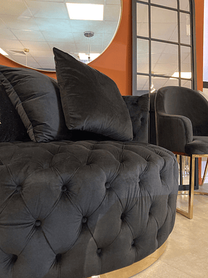 Sofá Otoman Versalles Negro