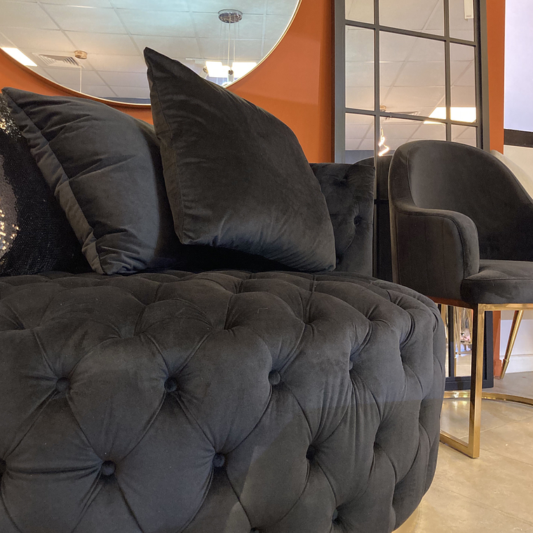 Sofá Otoman Versalles Negro 2