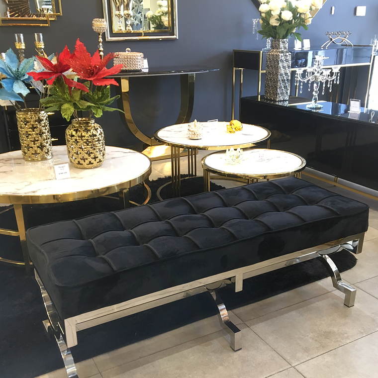 Banqueta Sylvia Plata Espejo 1