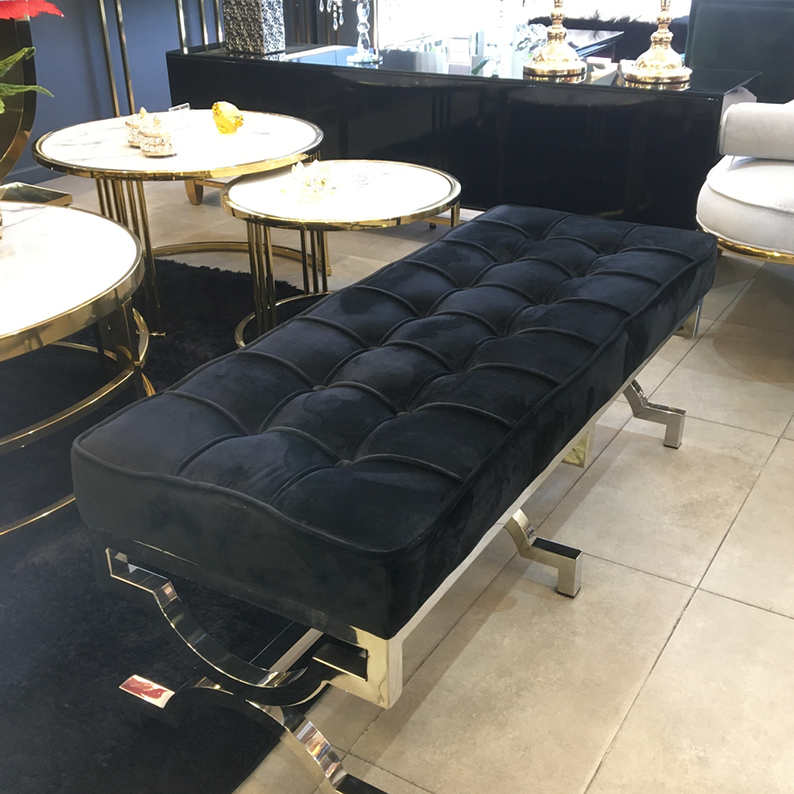 Banqueta Sylvia Plata Espejo 2