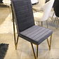 Silla Georgette Velvet Gris Humo - Miniatura 1
