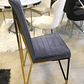 Silla Georgette Velvet Gris Humo - Miniatura 2