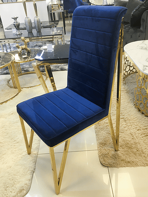 Silla Georgette Velvet Azul - ANTES $280.000 