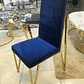 Silla Georgette Velvet Azul - ANTES $280.000  - Miniatura 1