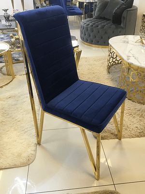 Silla Georgette Velvet Azul - ANTES $280.000 