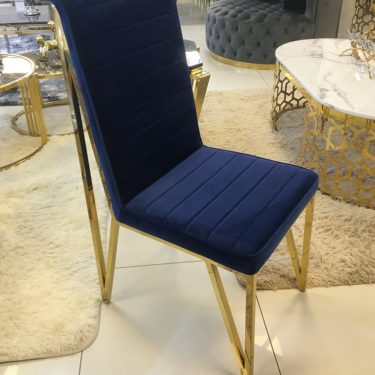 Silla Georgette Velvet Azul - ANTES $280.000  2