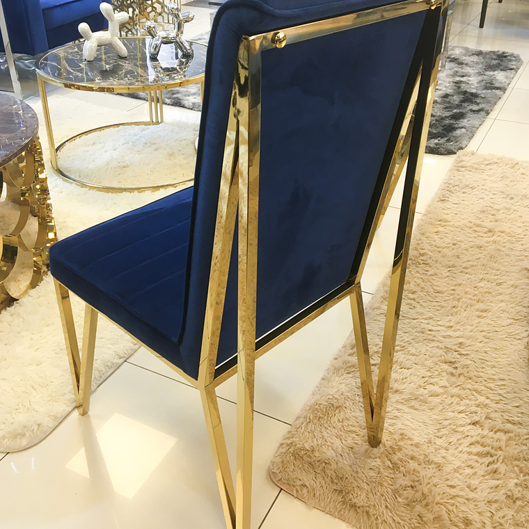 Silla Georgette Velvet Azul - ANTES $280.000  3