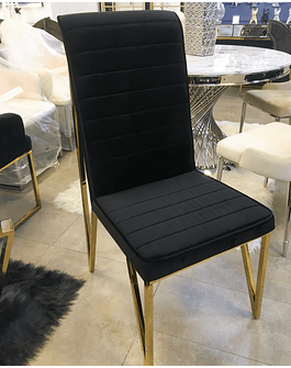 Silla Georgette Velvet Negro