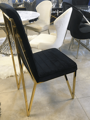Silla Georgette Velvet Negro