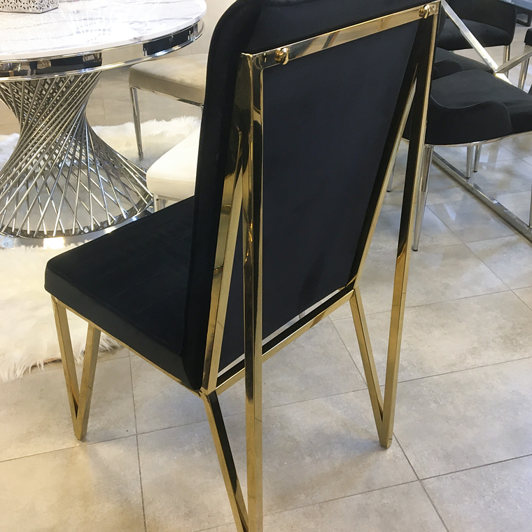 Silla Georgette Velvet Negro 3