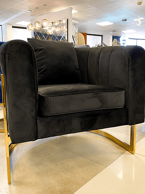 Sillón Brigitte Velvet Negro