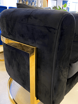 Sillón Brigitte Velvet Negro