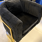 Sillón Brigitte Velvet Negro - Miniatura 3
