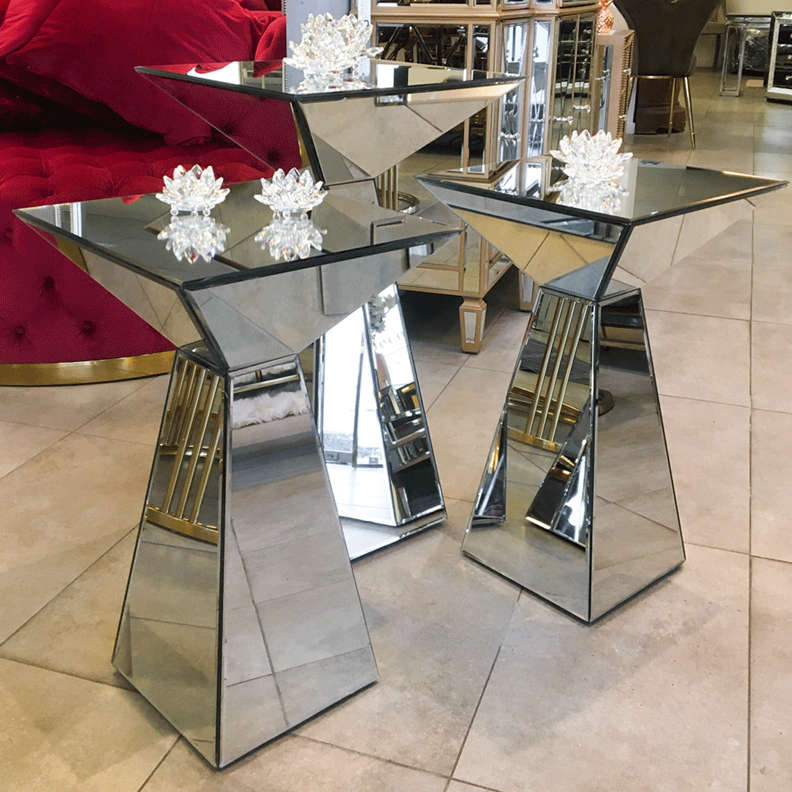 Mesa Lateral Naoko Silver Grande 1