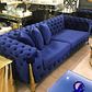 Sofá Montecarlo Velvet Azul - Miniatura 1
