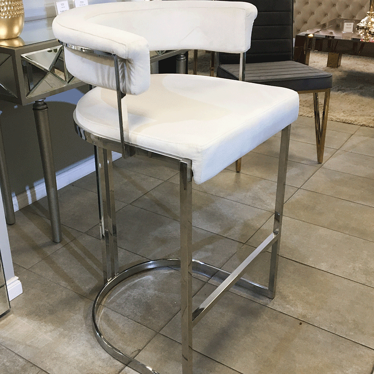 Silla Bar Orleans Velvet Beige 1