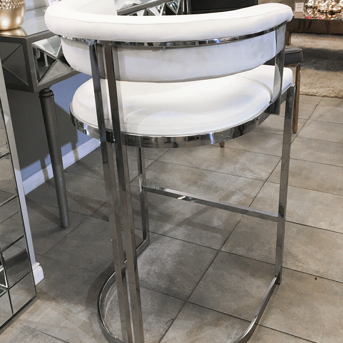 Silla Bar Orleans Velvet Beige 2