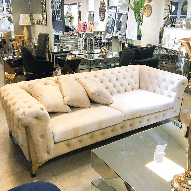 Sofá Montecarlo Velvet Beige (AGOTADO) 1