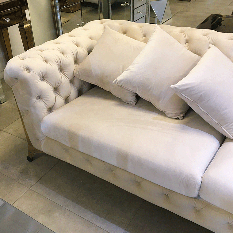 Sofá Montecarlo Velvet Beige (AGOTADO) 2