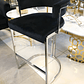 Silla Bar Orleans Velvet Negro - Miniatura 1