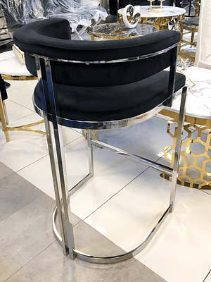 Silla Bar Orleans Velvet Negro