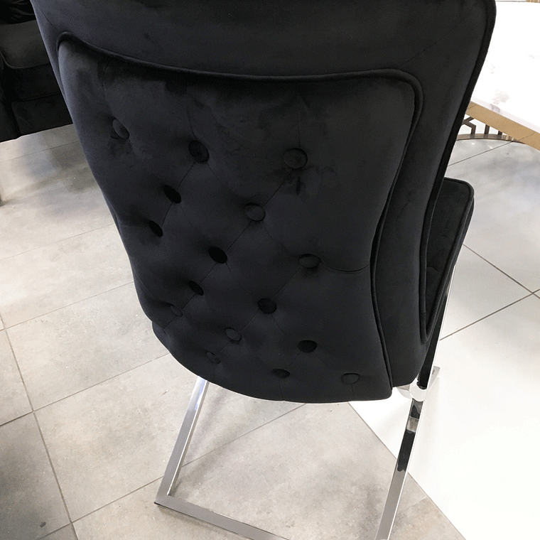 Silla Gabrielle Velvet Negro. 3