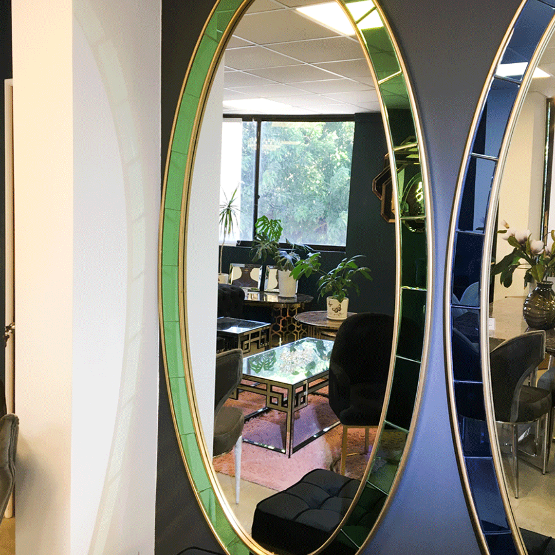 Espejo Toulouse Marco Verde - ANTES $450.000 1