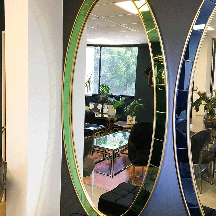 Espejo Toulouse Marco Verde - ANTES $450.000 1