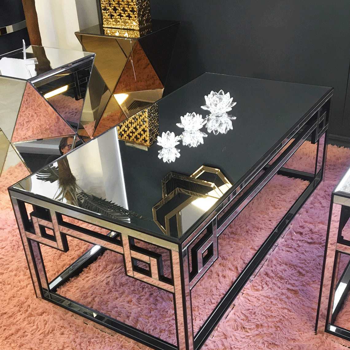 Mesa de Centro Mei Ling Color Negro-Espejo 1