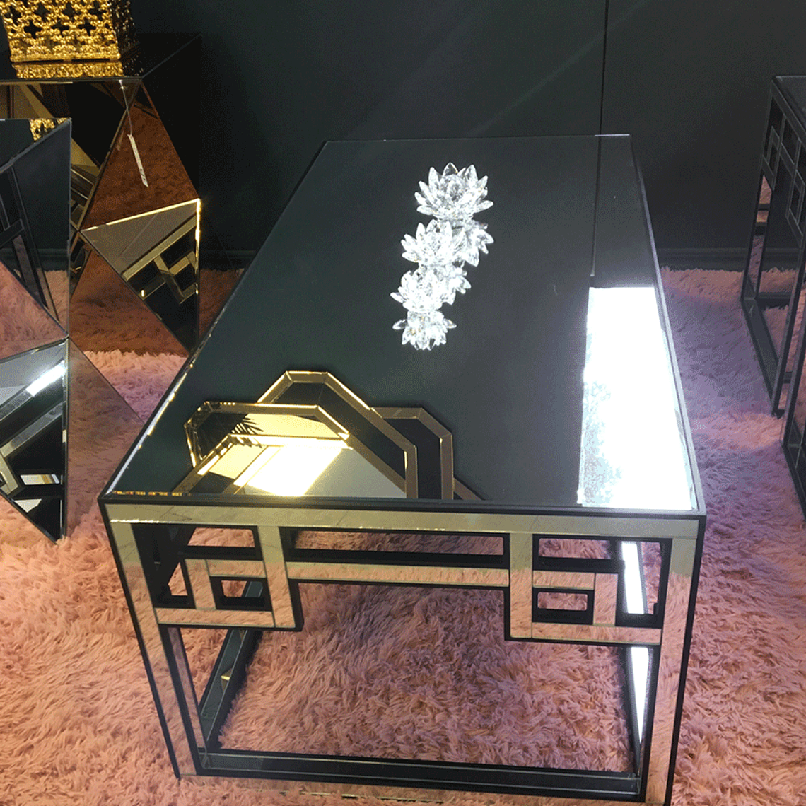 Mesa de Centro Mei Ling Color Negro-Espejo 2