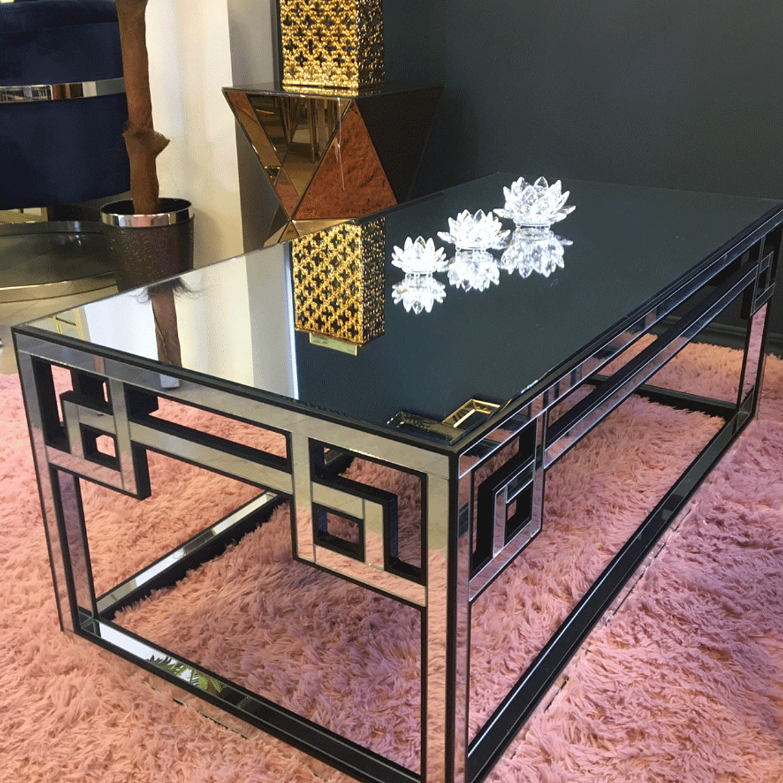 Mesa de Centro Mei Ling Color Negro-Espejo 4