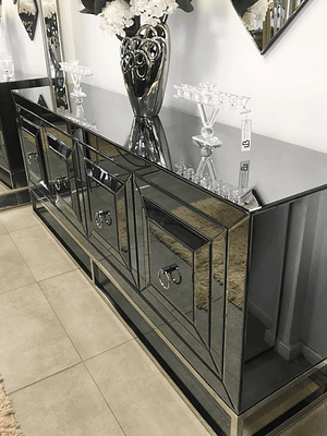 Buffet Ambassador espejado Gris Humo