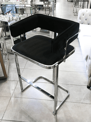 Silla Bar Edimburgo Velvet Negro