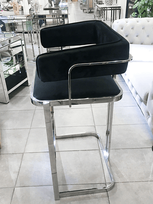 Silla Bar Edimburgo Velvet Negro