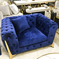 Sillón Montecarlo Individual Velvet Azul - Miniatura 2