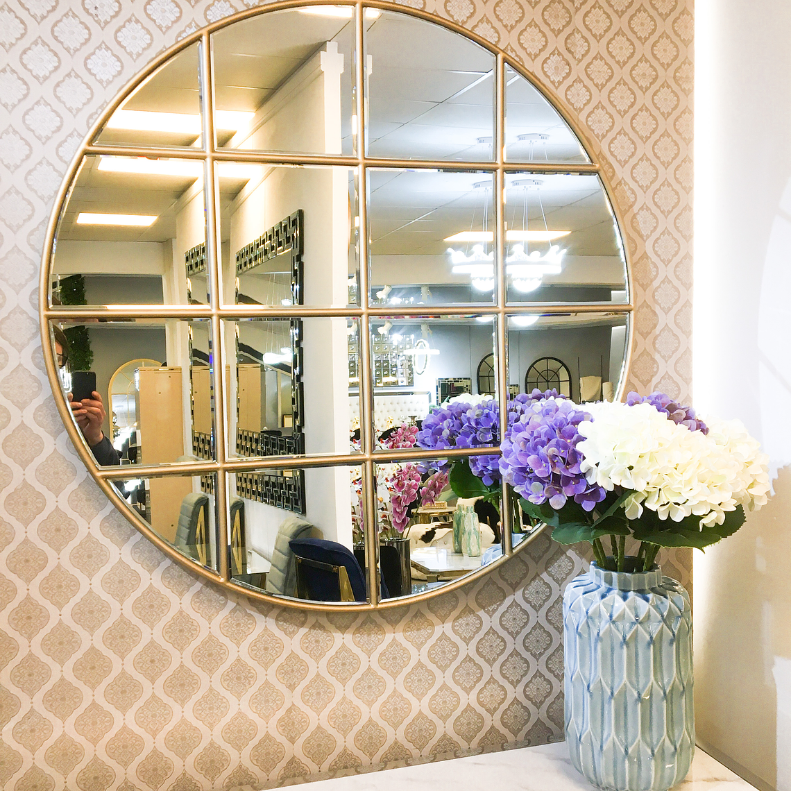 Espejo Bradfort Dorado  1