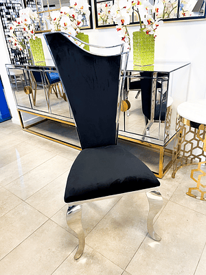 Silla de Comedor Glam Negro