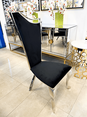 Silla de Comedor Glam Negro