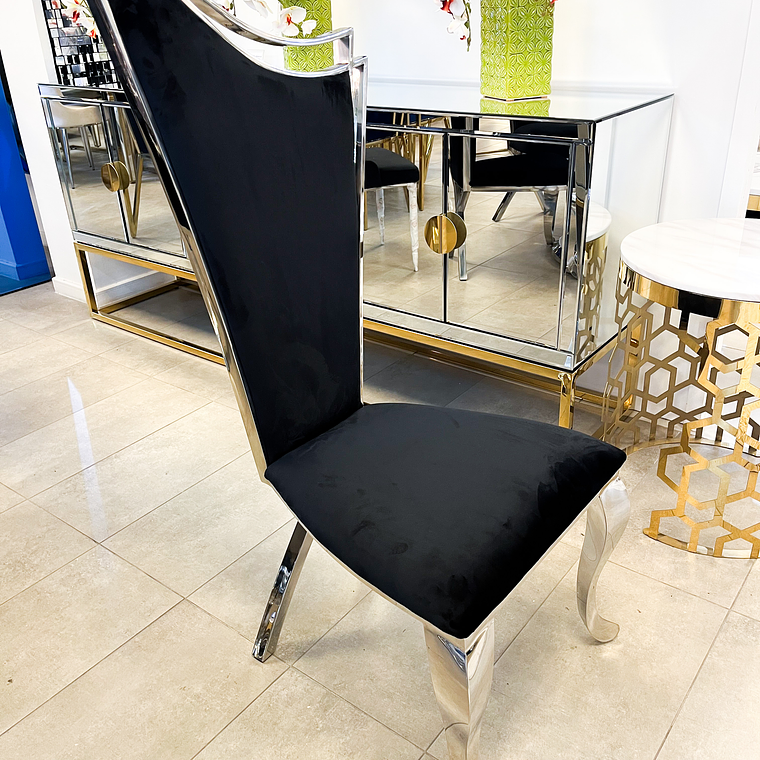 Silla de Comedor Glam Negro 2