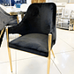 Silla Monet Velvet Negro  - Miniatura 1