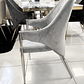 Silla Monet Velvet Gris Perla - Base Plata  - Miniatura 2