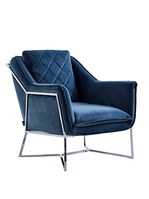 Sillón Atlantis Velvet Azul Piedra