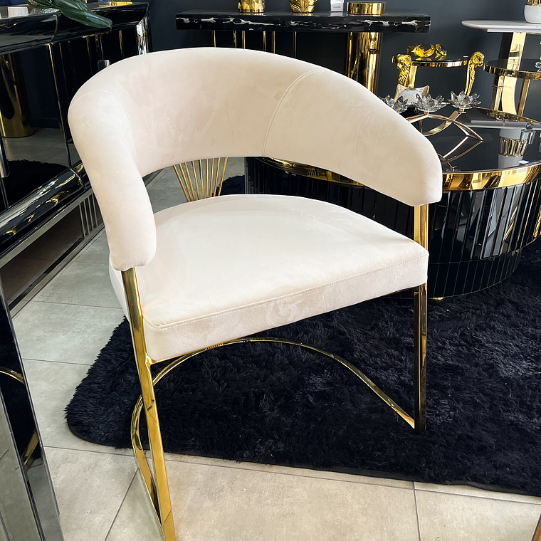 Sitial Camille velvet beige  1