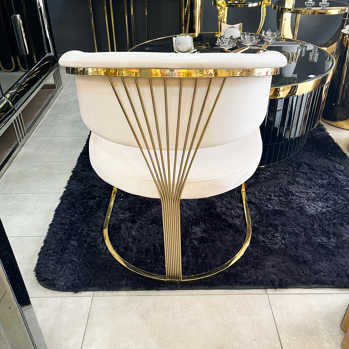 Sitial Camille velvet beige  2