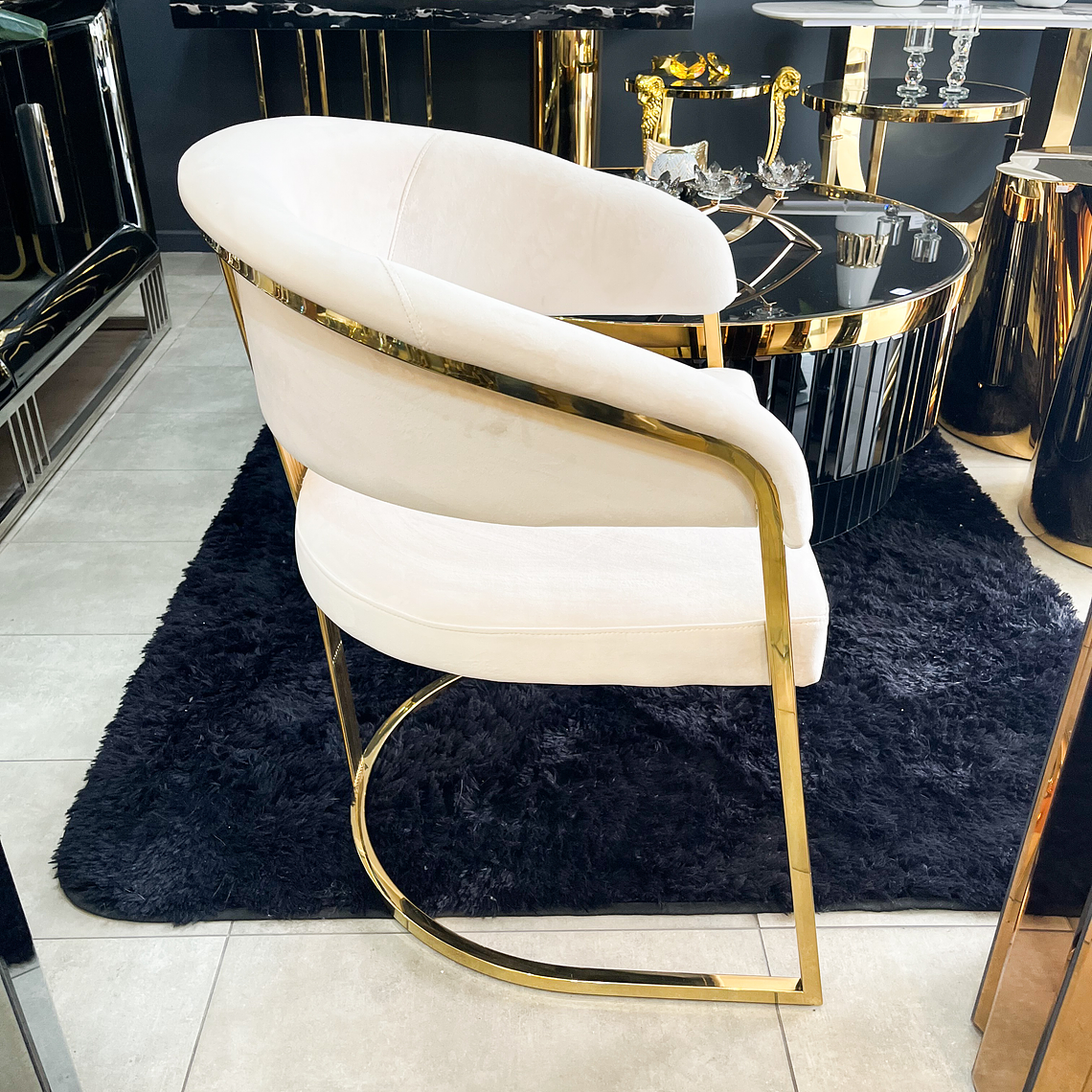 Sitial Camille velvet beige  3