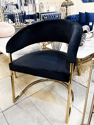 Sitial Camille Velvet Negro