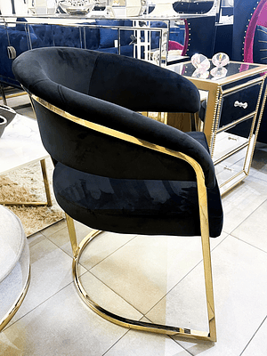 Sitial Camille Velvet Negro