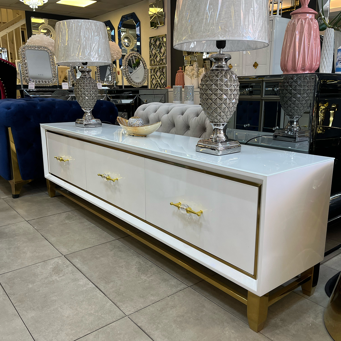 Rack TV Tempo Blanco 1