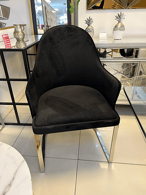 Sitial Eleanor Velvet Negro