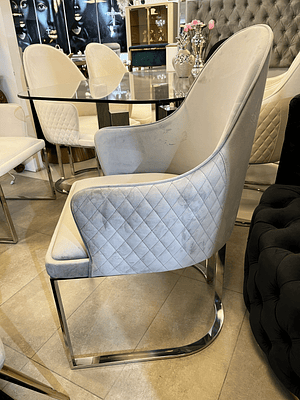 Sitial Eleanor Velvet Gris